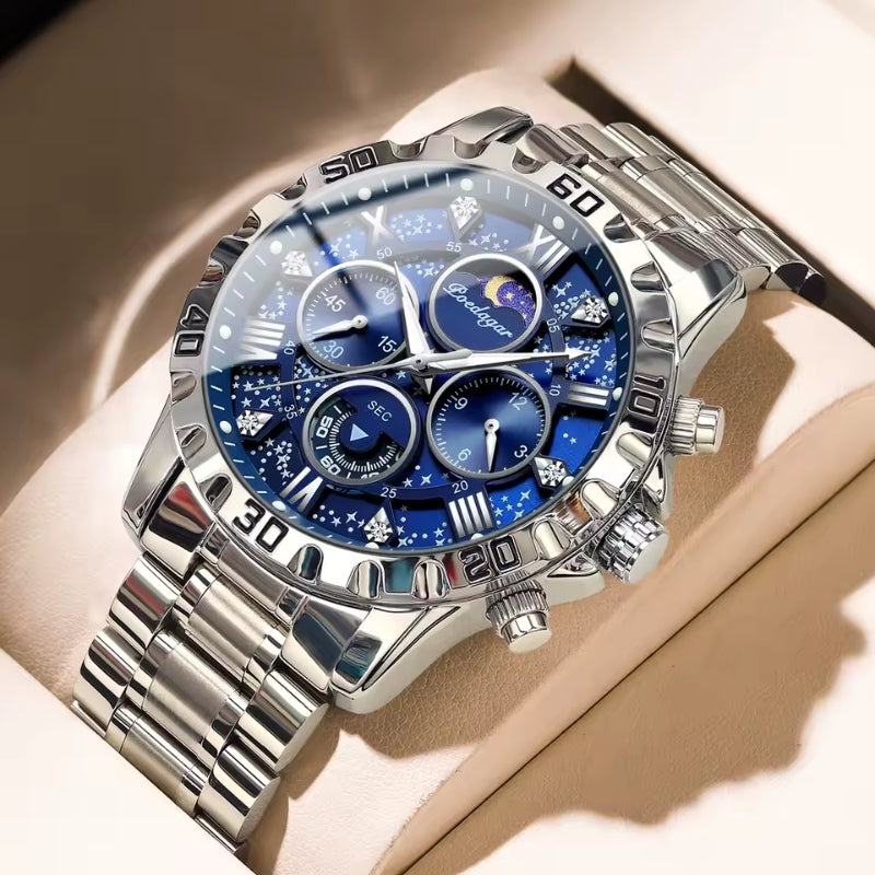 Poedagar Salvatore Silver Blue - Dial