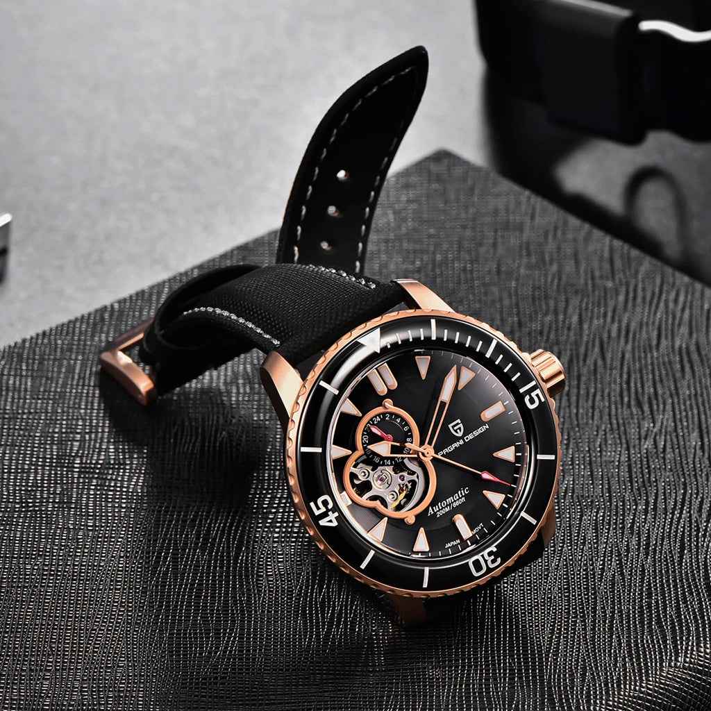 Pagani Design Atlantis Black Rose - Case and bracelet
