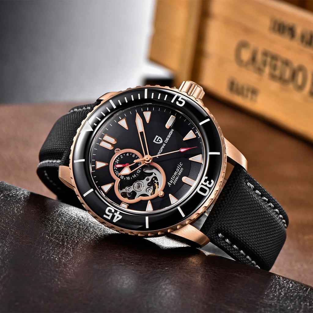 Pagani Design Atlantis Black Rose - Dial
