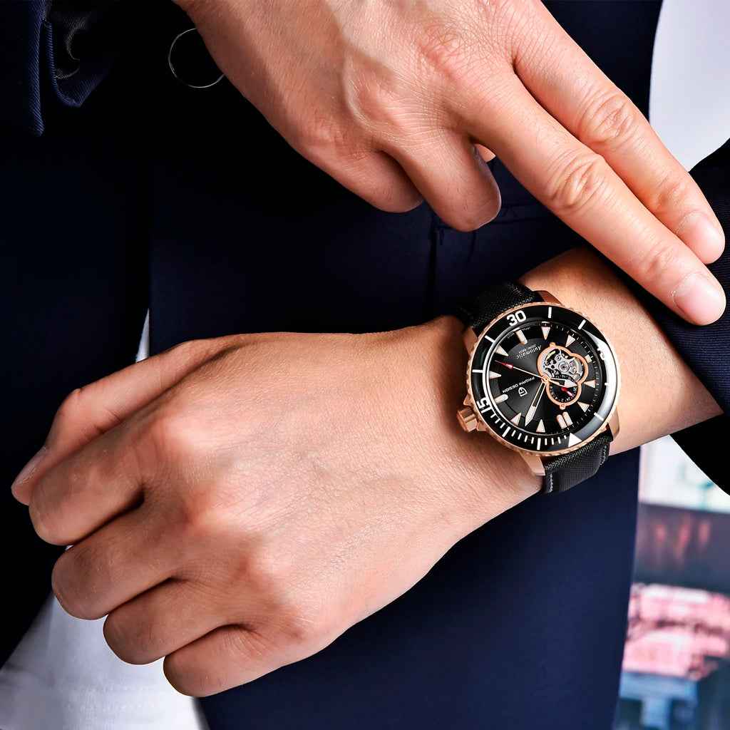 Pagani Design Atlantis Black Rose - On the wrist