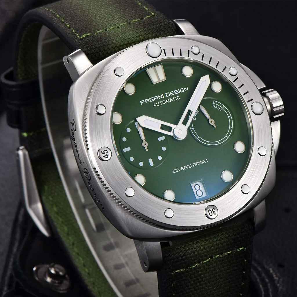Pagani Design Numberg Green - Case and bracelet