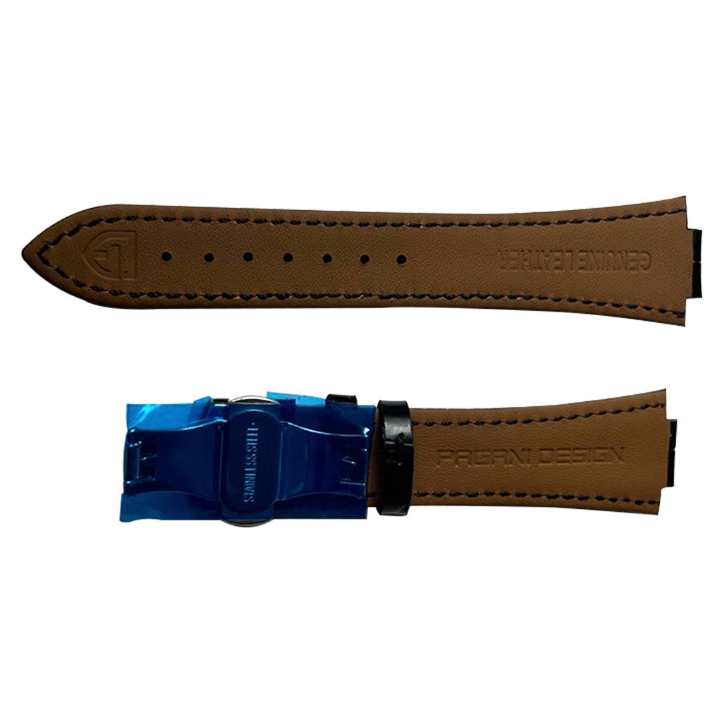 Pagani Design Genuine Leather Watch Strap 26mm x 230mm - Case and bracelet