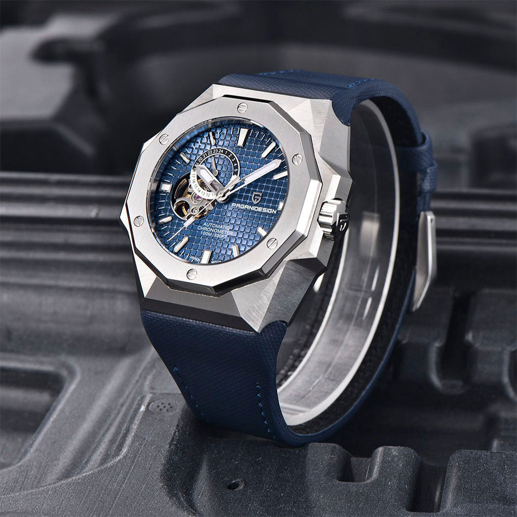 Pagani Design Armored Blue - On the wrist