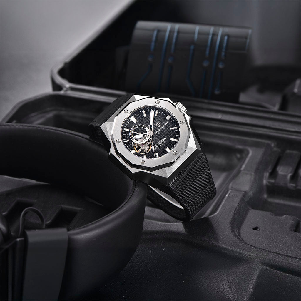 Pagani Design Armored Black and White - Case and bracelet