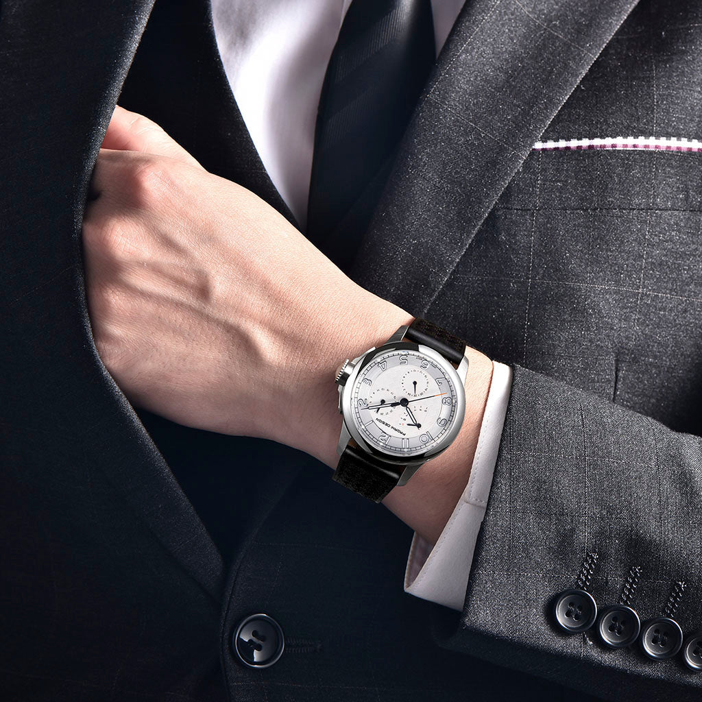 Pagani Design Flow White - On the wrist