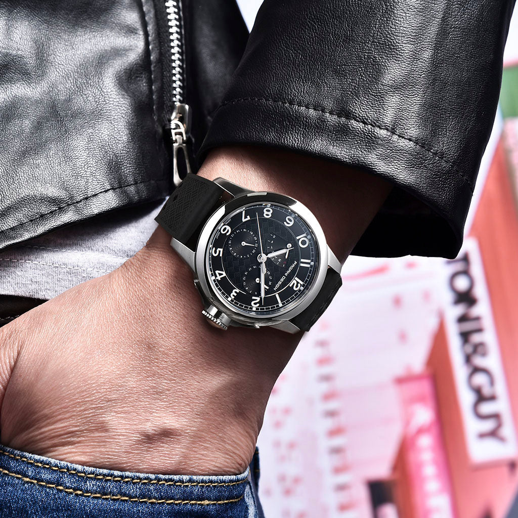 Pagani Design Flow Black - On the wrist