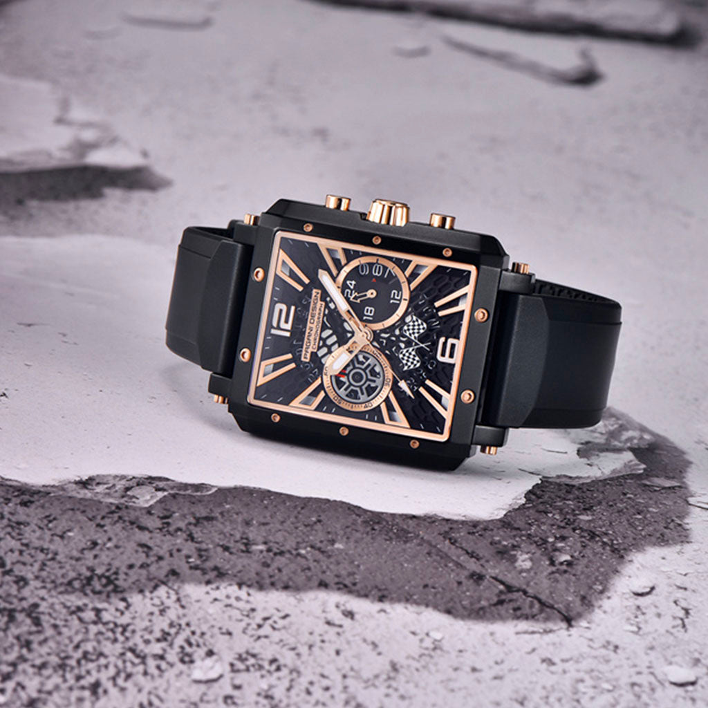 Pagani Design Mônaco Gold Black - Case and bracelet