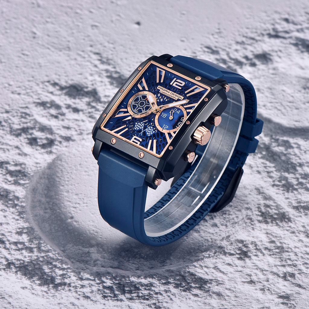 Pagani Design Mônaco Gold Blue - On the wrist