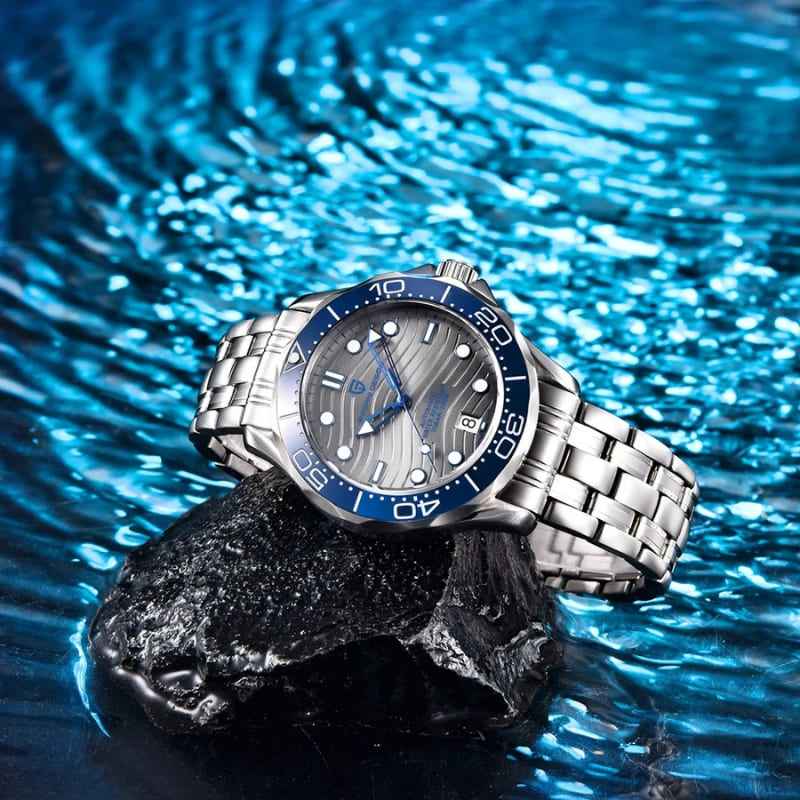 Pagani Design Veracius Blue Stainless Steel Bracelet - Case and bracelet