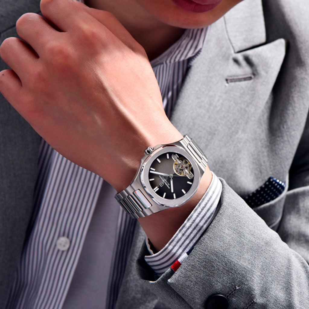 Pagani Design Esposito Silver Brown - On the wrist