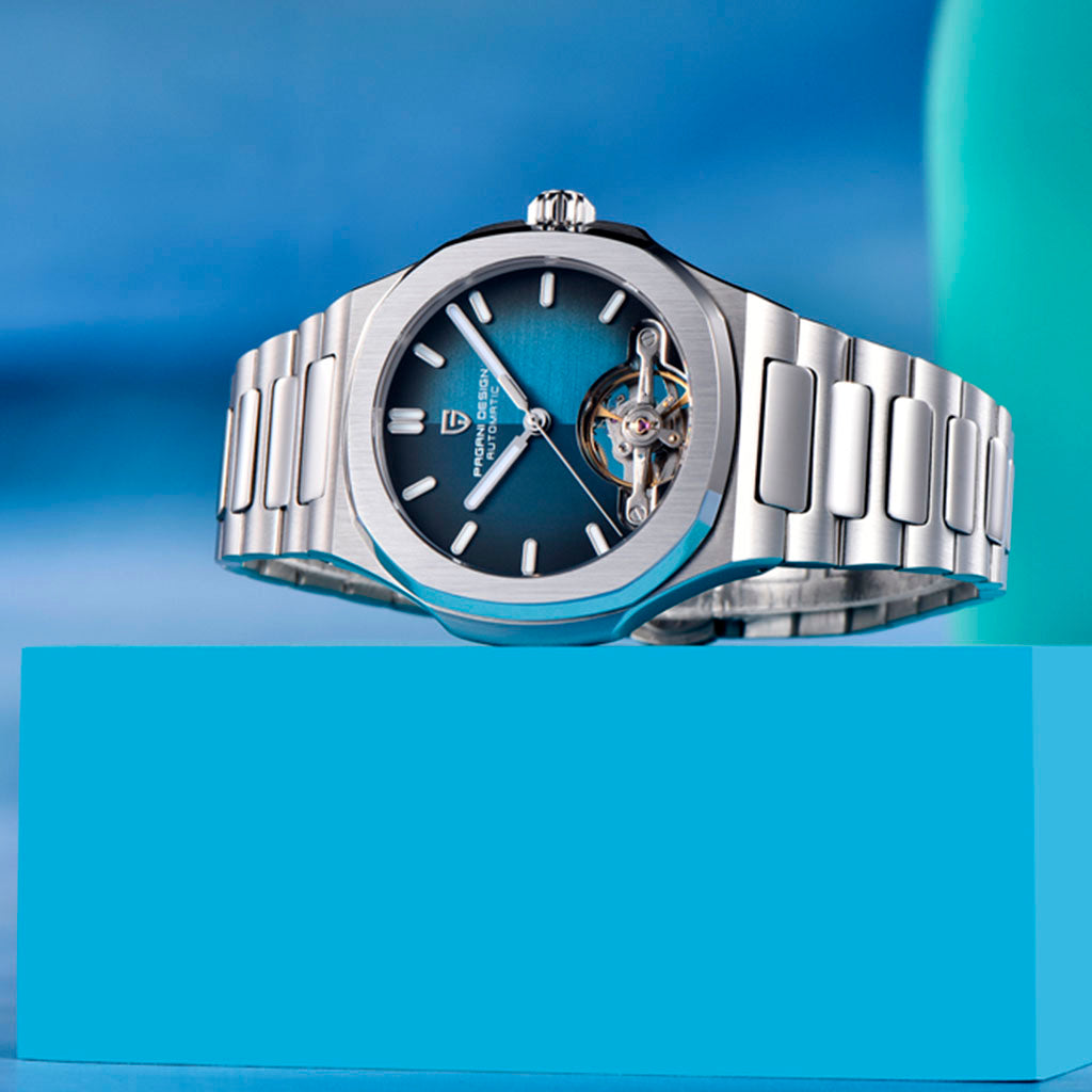 Pagani Design Esposito Silver Blue - Case and bracelet