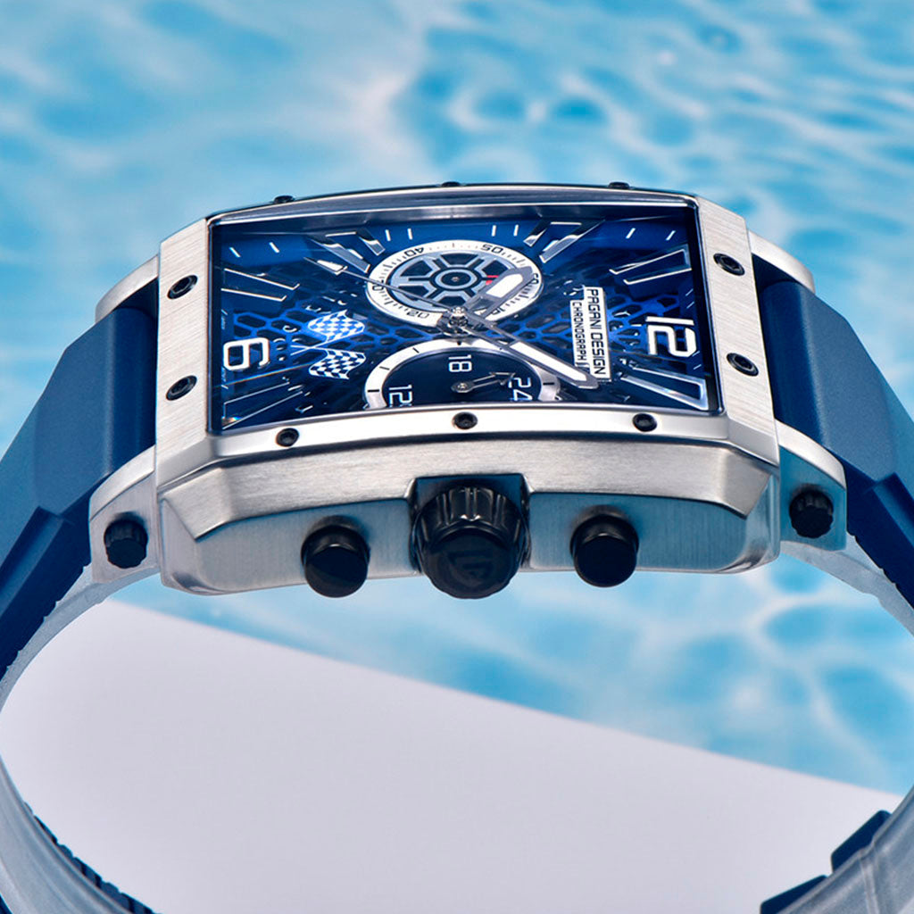 Pagani Design Mônaco Silver Blue - On the wrist