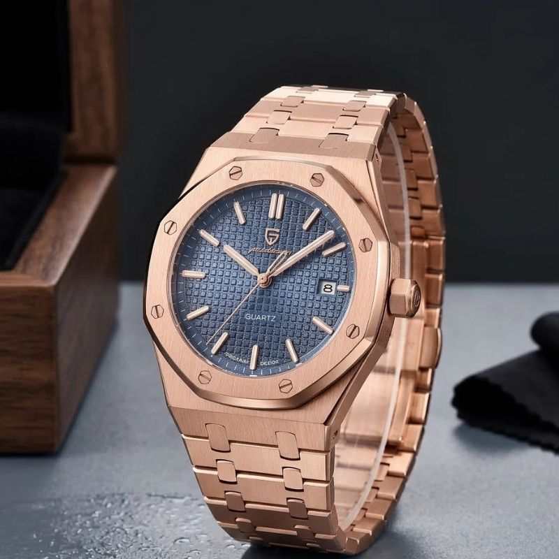 Poedagar Deluxe Octagon Rosé Blue - Dial