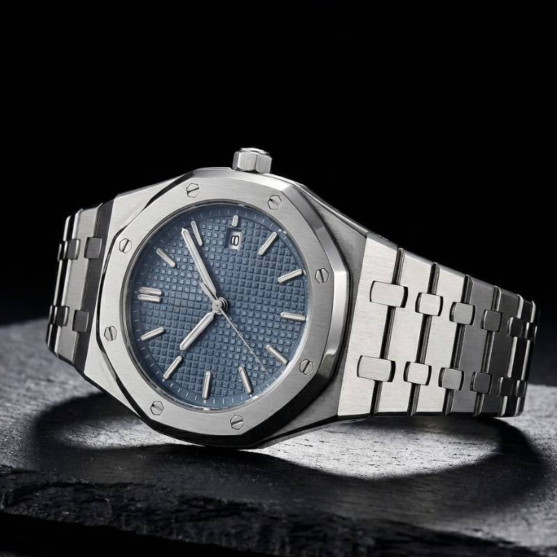 Poedagar Deluxe Octagon Silver Blue - Dial