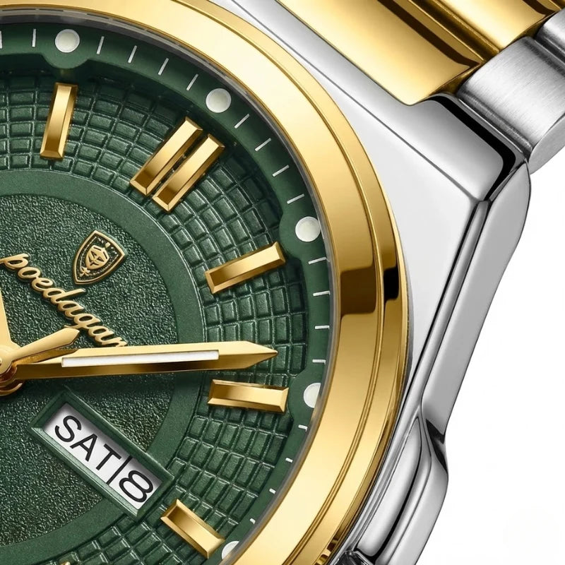 Poedagar Green Gold Sovereign - On the wrist