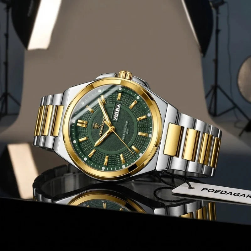 Poedagar Green Gold Sovereign - Case and bracelet