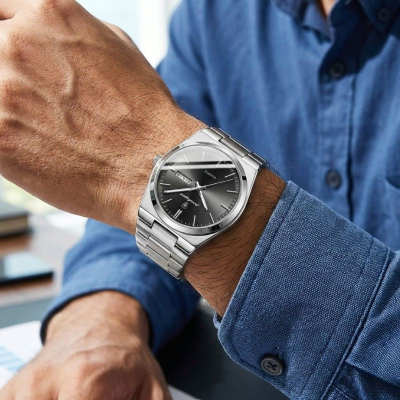 Poedagar Magnate Nero Assoluto - On the wrist