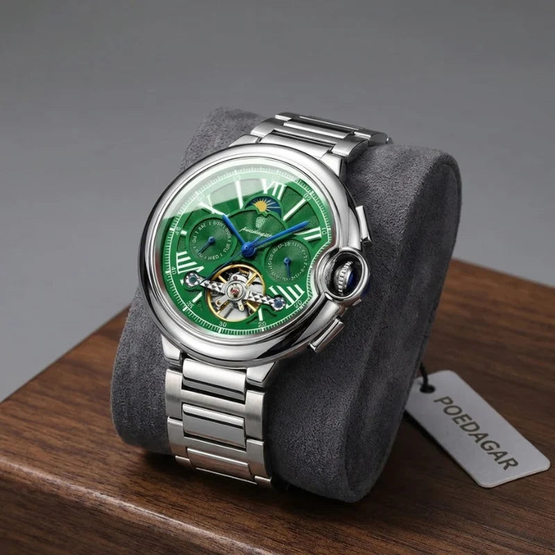 Poedagar Nobile del Tempo Green - Case and bracelet