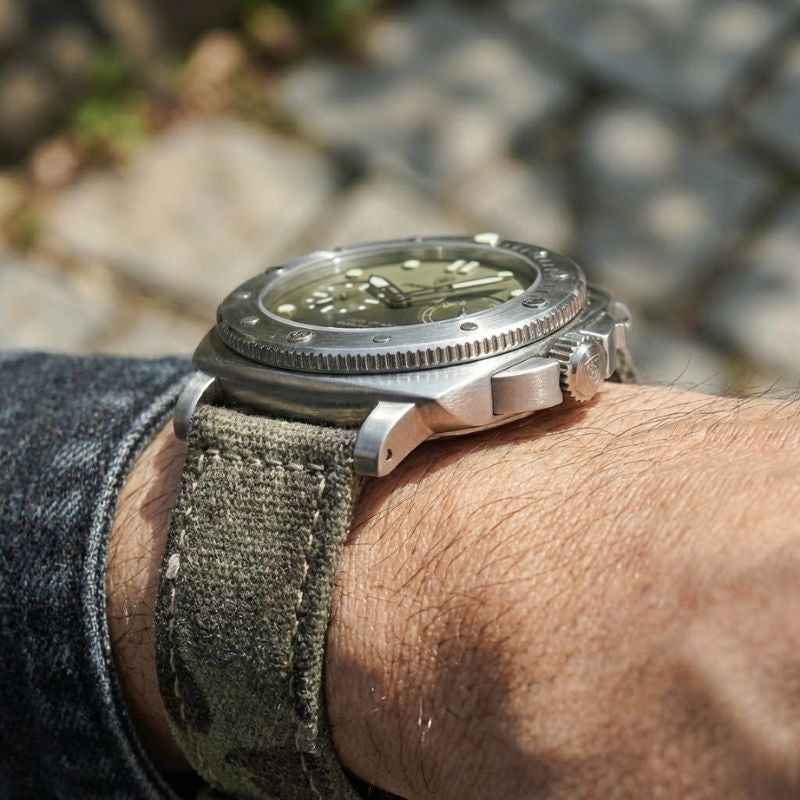 Poedagar Rovere Militare Acciaio - Case and bracelet