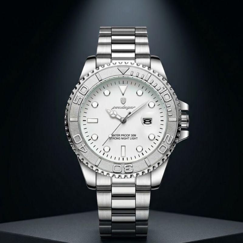 Poedagar Submariner Silver White - Dial