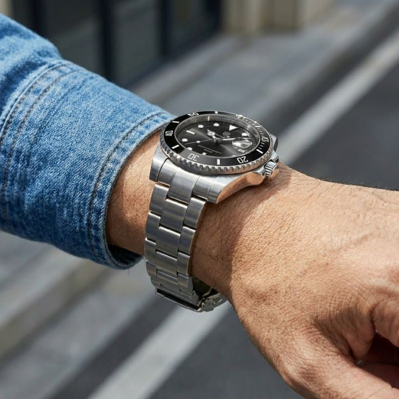 Poedagar Bernini Silver Black - Dial
