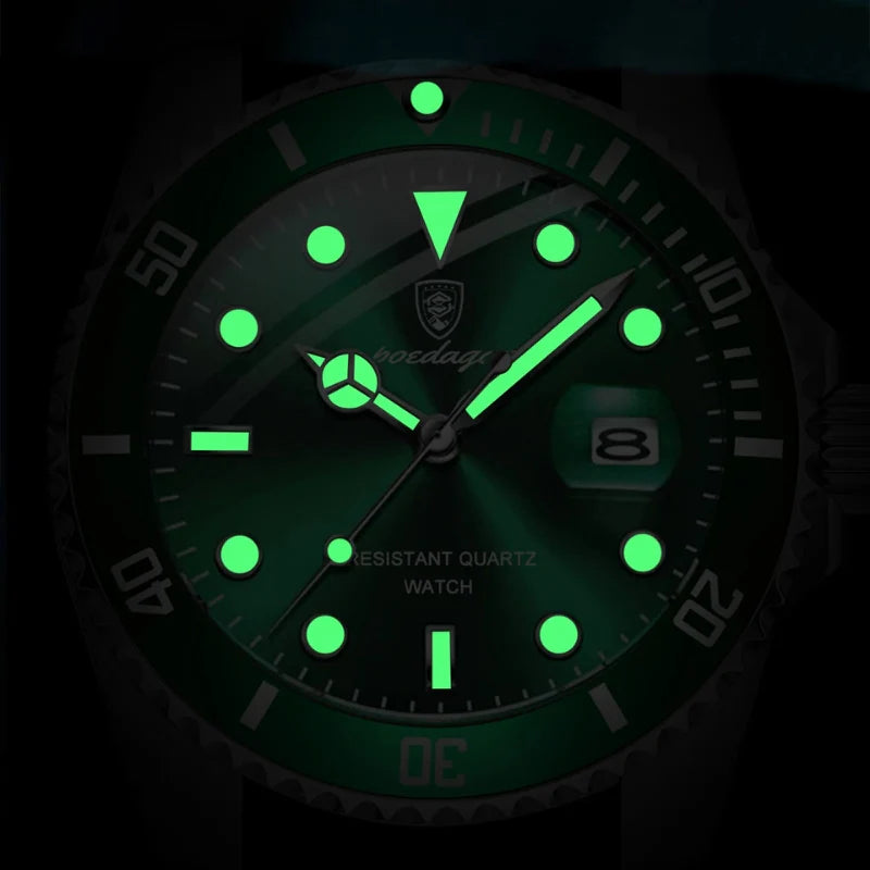 Poedagar Bernini Silver Green - Dial