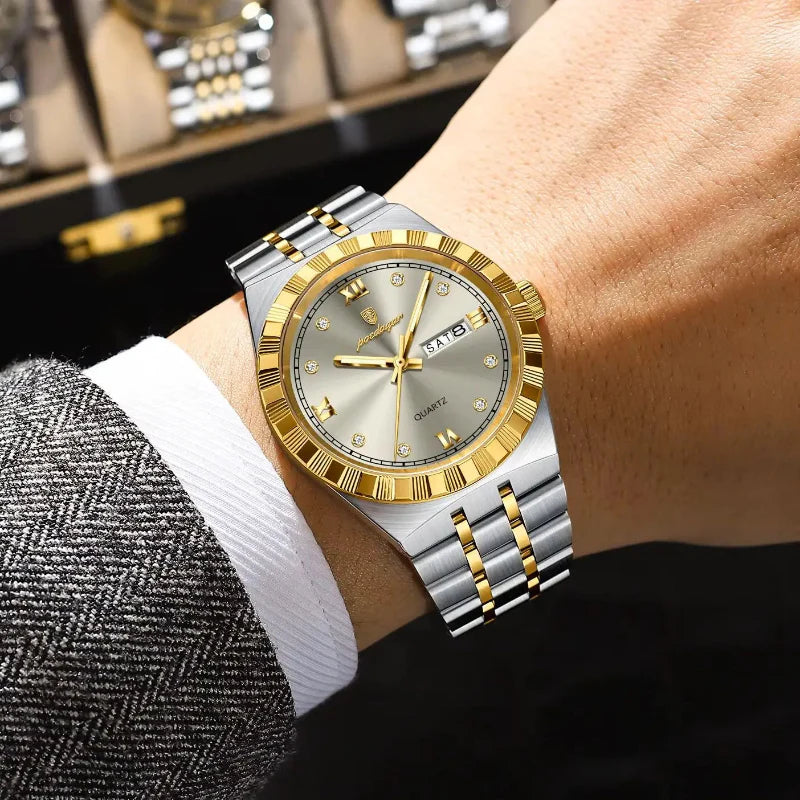 Poedagar Biancardi Gold Grey - On the wrist