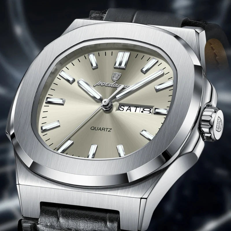 Poedagar Deluxe Lucentino Argento - Case and bracelet