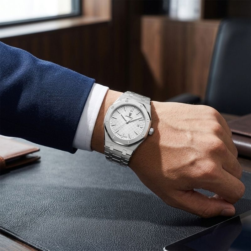 Poedagar Deluxe Octagon Silver White - Presentation