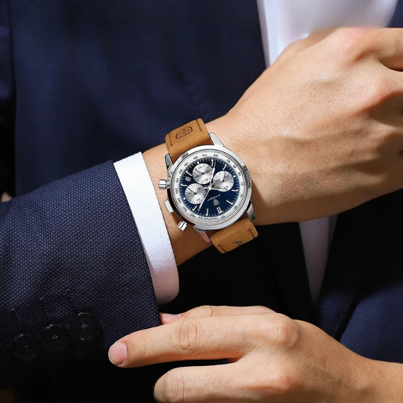 Poedagar Etienne Silver Blue - On the wrist