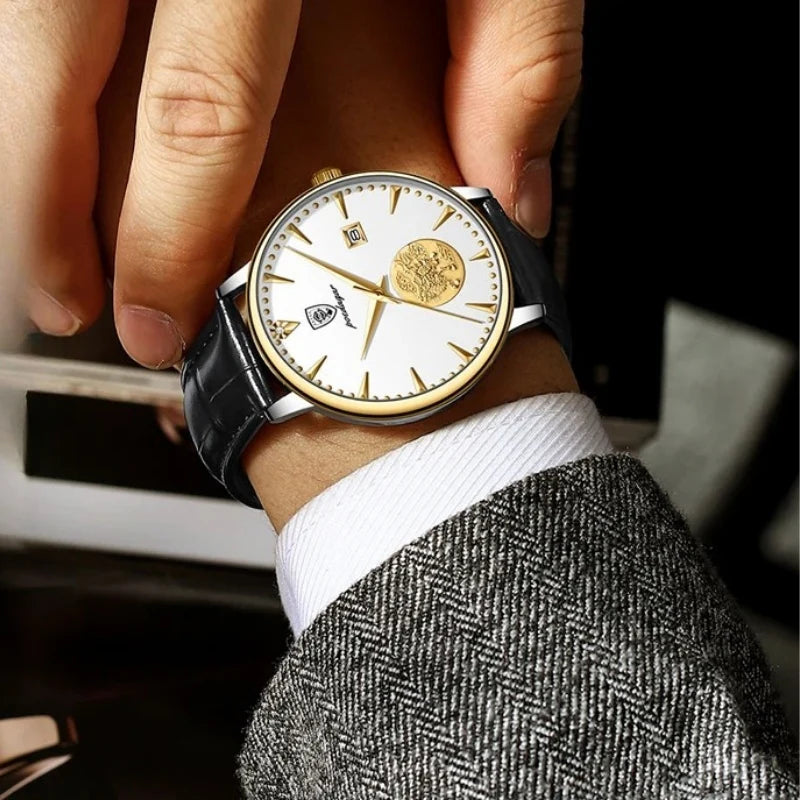 Poedagar Leone Sottile Black - On the wrist