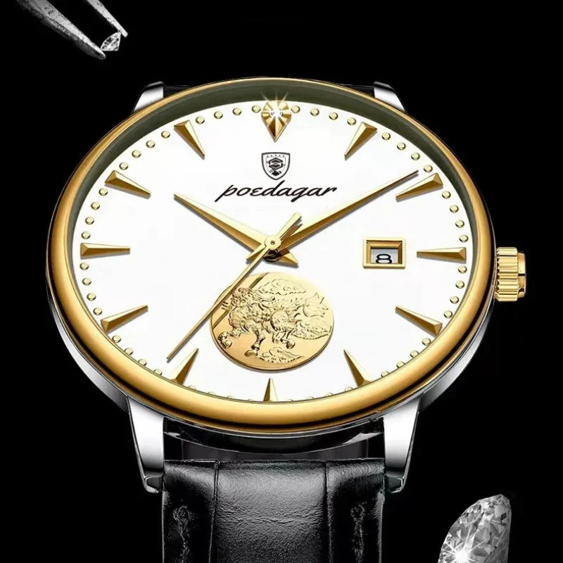 Poedagar Leone Sottile Black - Case and bracelet