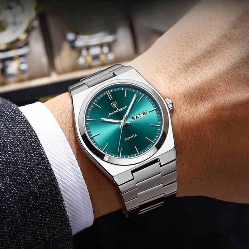 Poedagar Magnate Verdi Acqua - On the wrist