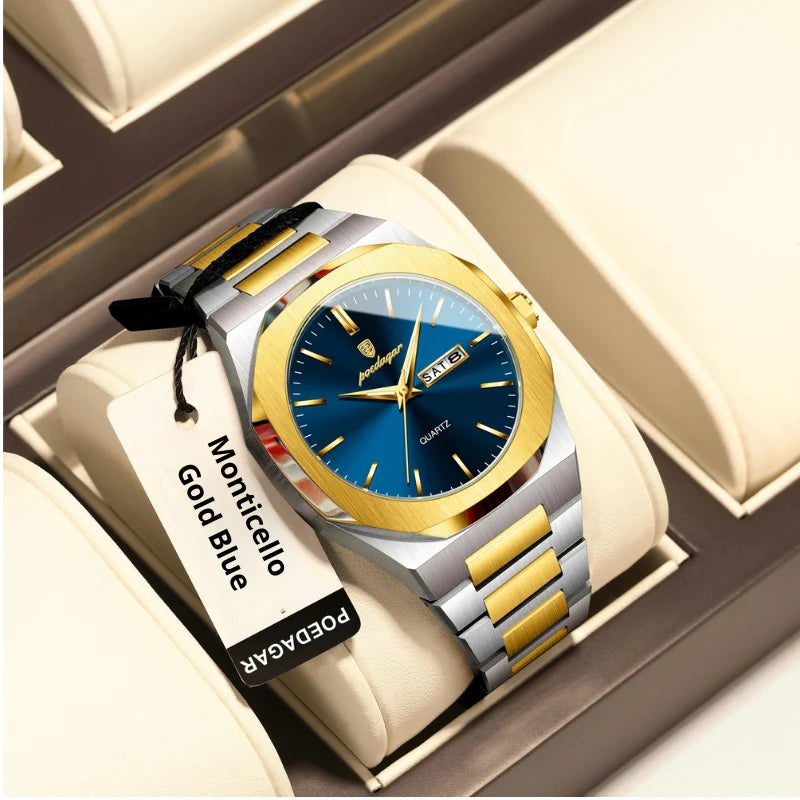 Poedagar Monticello Gold Blue - Dial