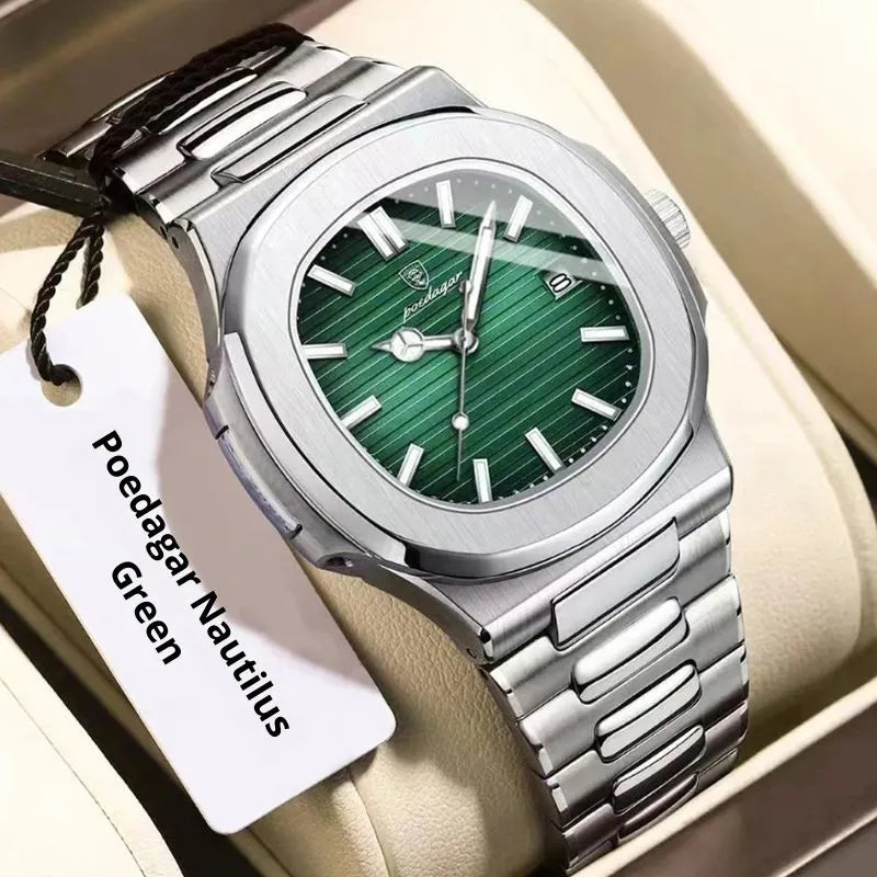 Poedagar Nautilus Green - Case and bracelet
