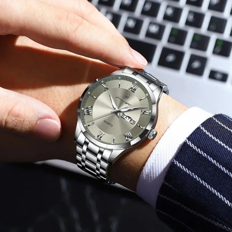 Poedagar Vittorio Silver Gray - On the wrist