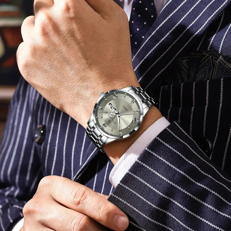 Poedagar Vittorio Silver Gray - Case and bracelet