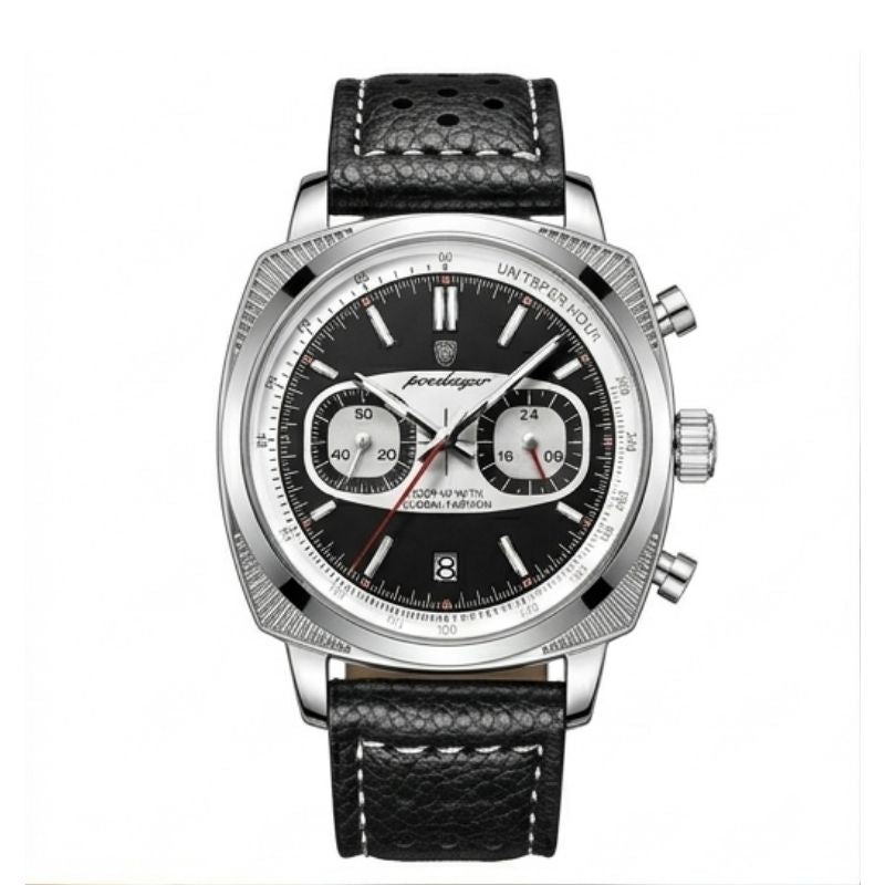 Poedagar Dominium Chrono Silver Black - Finishing