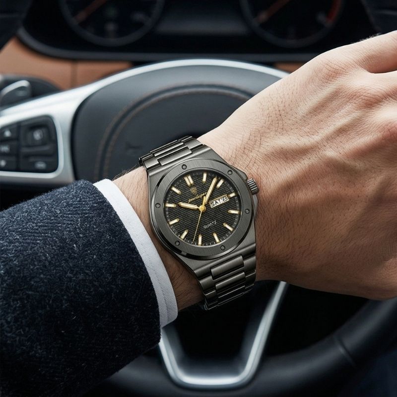 Relógio Poedagar Majesty Black - On the wrist