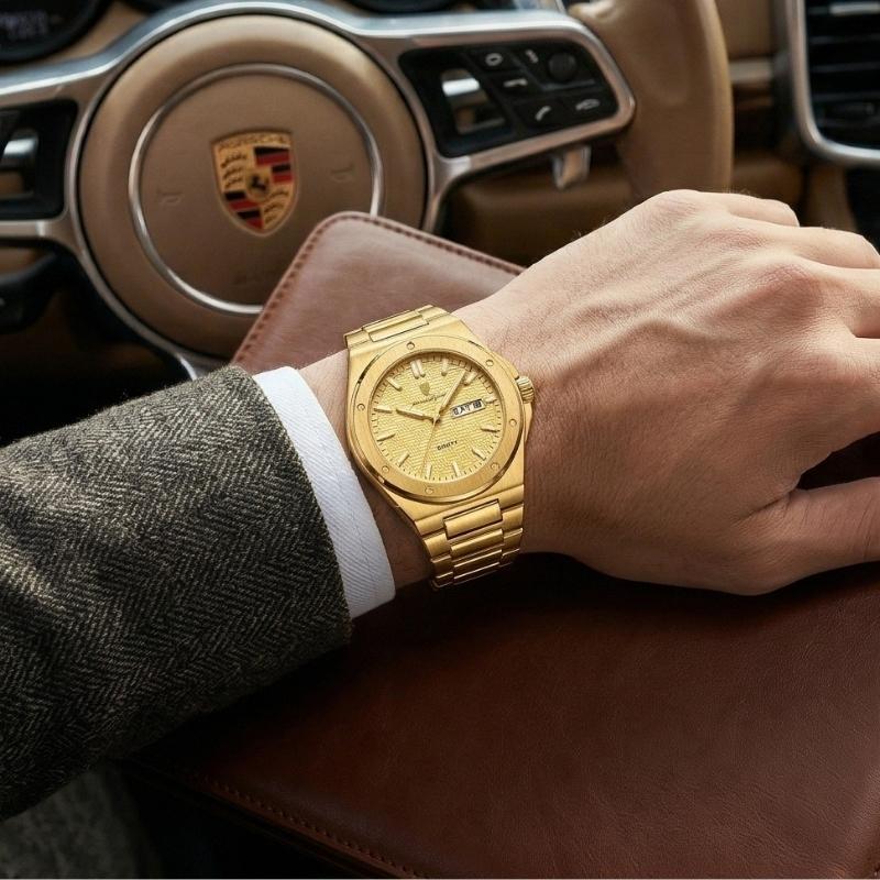 Relógio Poedagar Majesty Gold - On the wrist