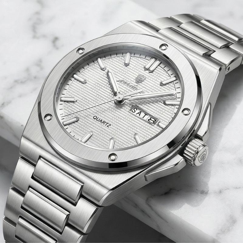Relógio Poedagar Majesty Silver White - Dial