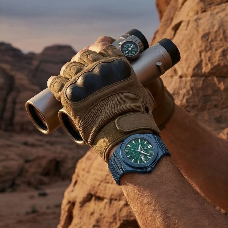 Relógio Poedagar Majesty Total Blue - On the wrist