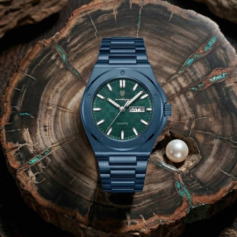 Relógio Poedagar Majesty Total Blue - Case and bracelet