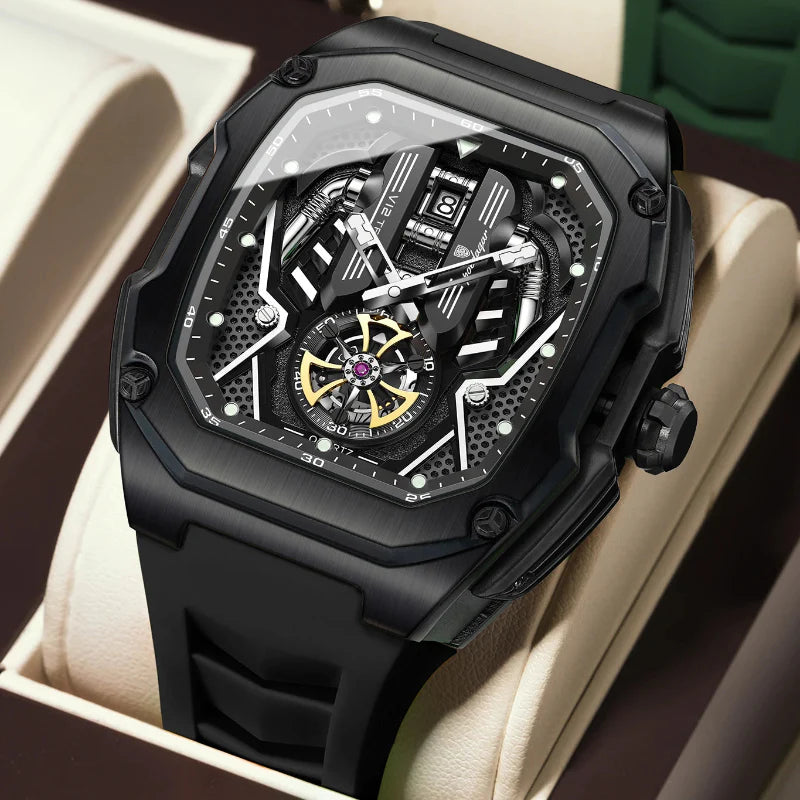 Relógio Poedagar Velocity Black - Dial