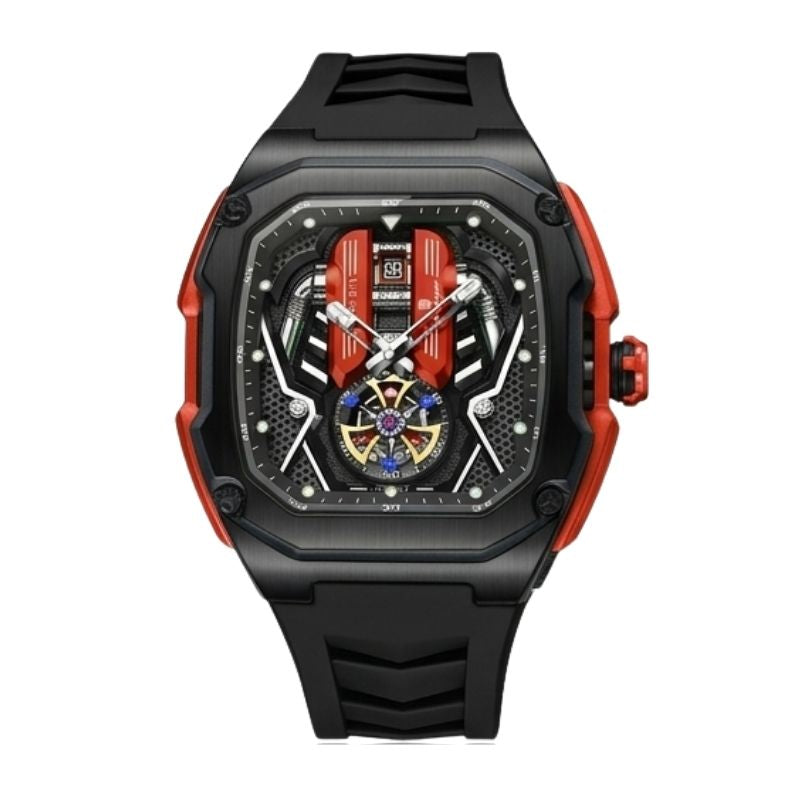 Relógio Poedagar Velocity Black Red - Finishing