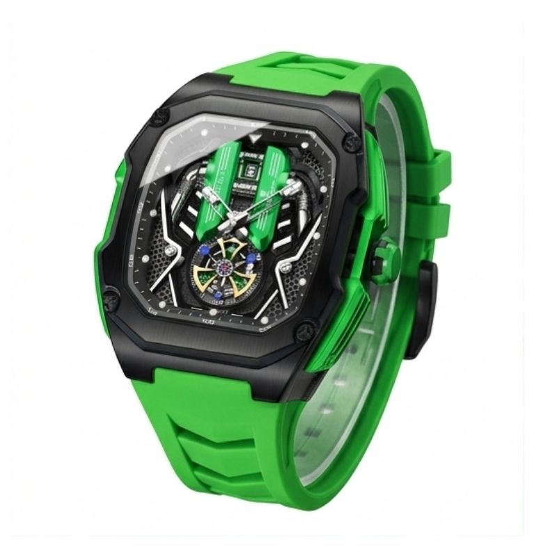 Relógio Poedagar Velocity Green - Finishing