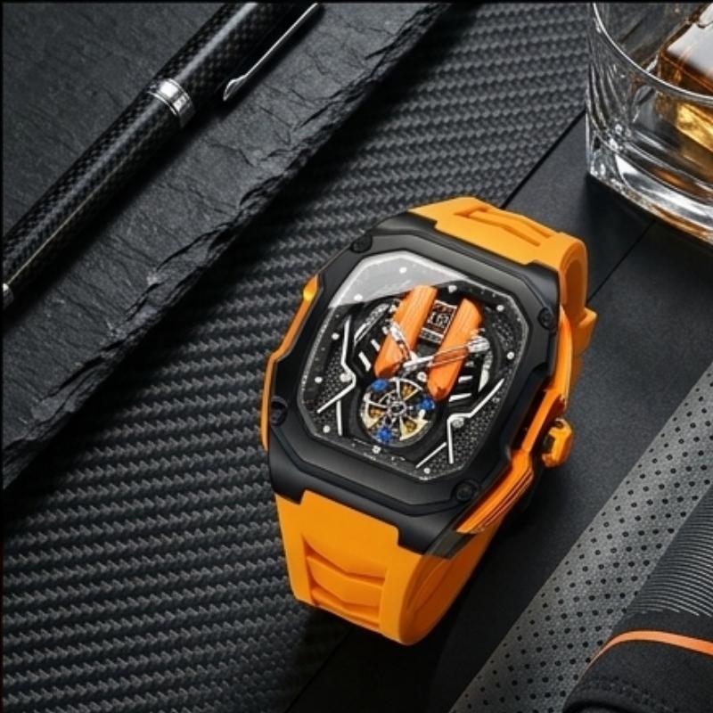 Relógio Poedagar Velocity Orange - On the wrist