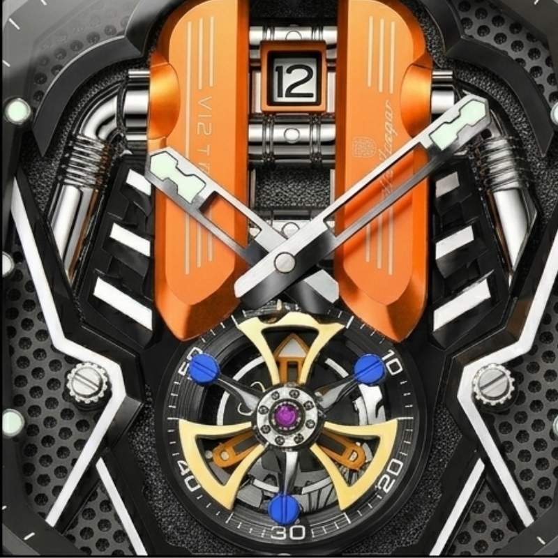 Relógio Poedagar Velocity Orange - Technical detail