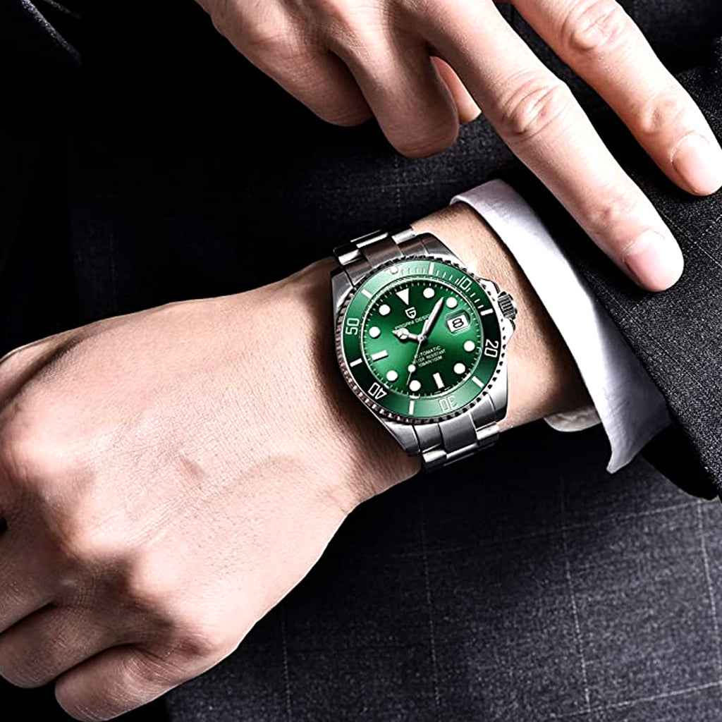 Pagani Design Nautilus Green - On the wrist
