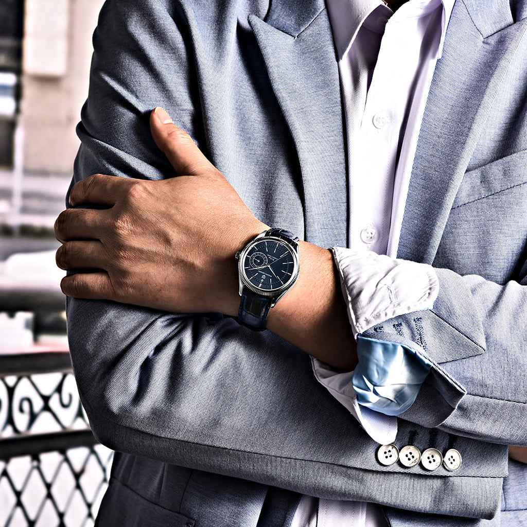 Pagani Design Luzzago Blue Silver - On the wrist